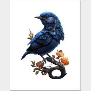 Beautiful Blue Bird Posters and Art